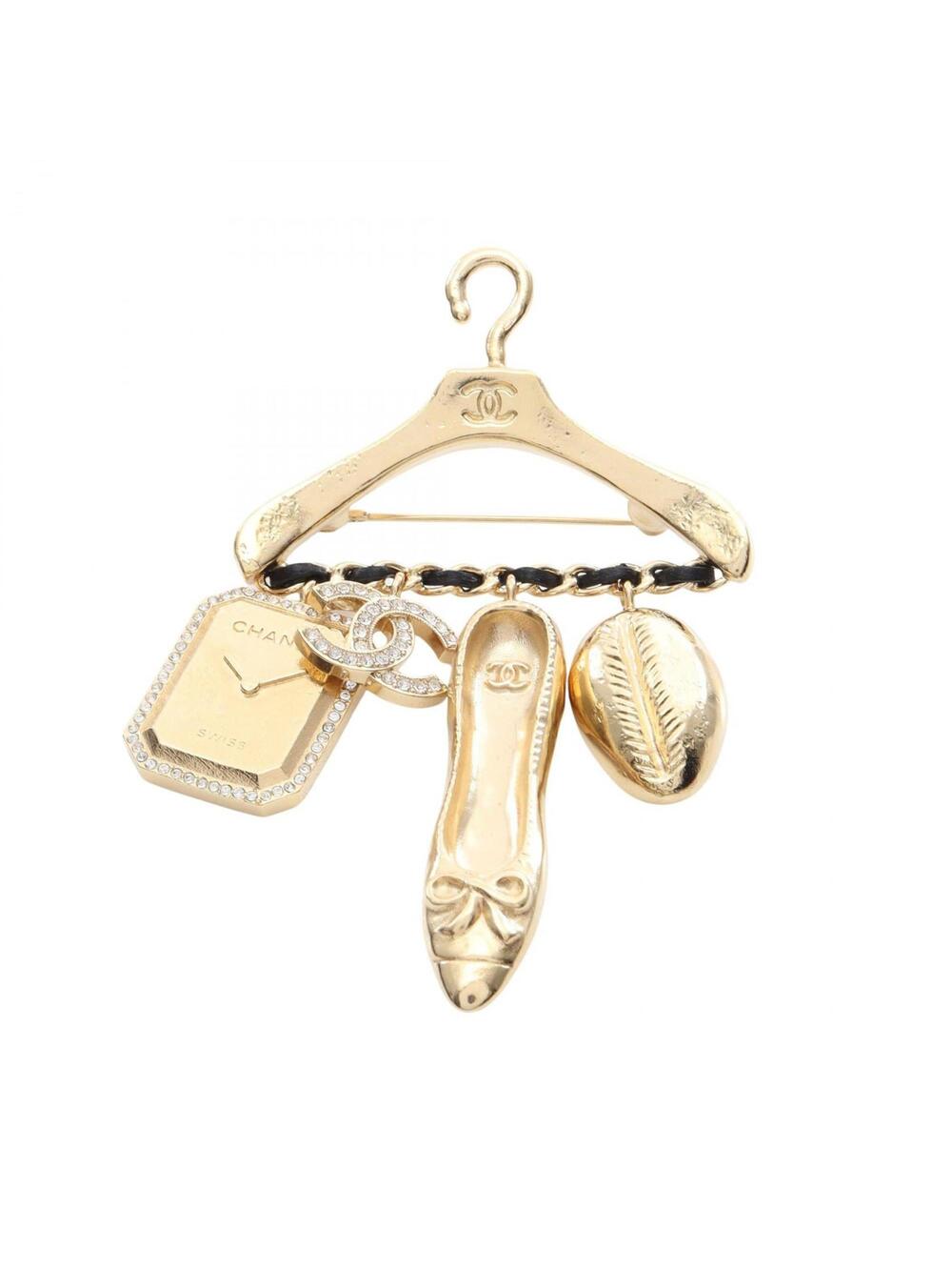 Chanel Cc Logo Brooch Metal #229003C22B